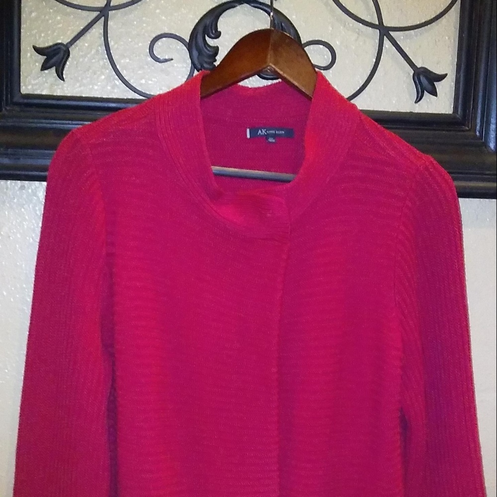 AK Ann Klein Women's Red Cardigan (NWOT)